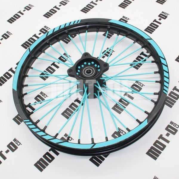Диск передній 17*1,60 (бірюз.) KOVI 125-4Т (125/150 Pit Bike) tm-Ю0008971 фото