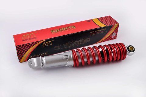 Амортизатор GY6, DIO ZX, LEAD 320mm, регулируемый (красный металлик) NDT a-424 фото